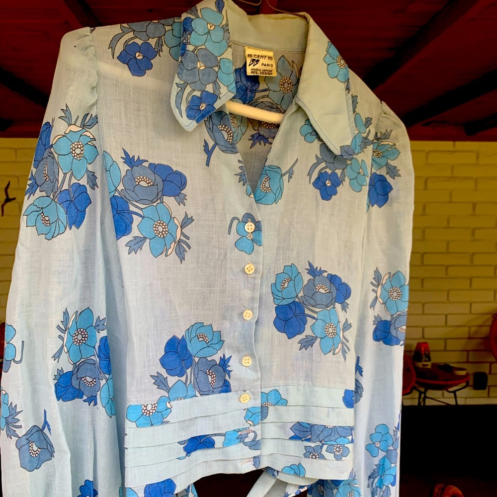 Vintage Blouse tie back